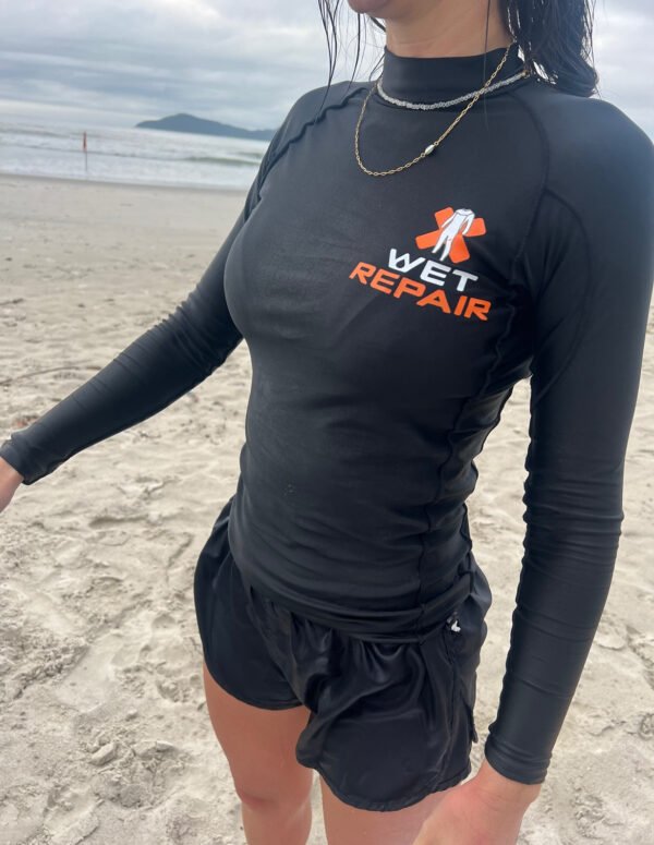 Lycra fem real Camiseta surf feminina lycra manga longa
